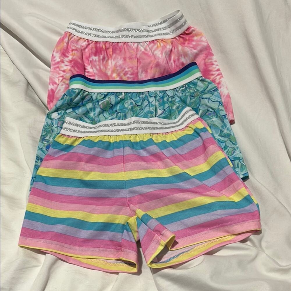 Wonder Nation 6x Colorful Kids Shorts Set elastic waist pull on style like new
